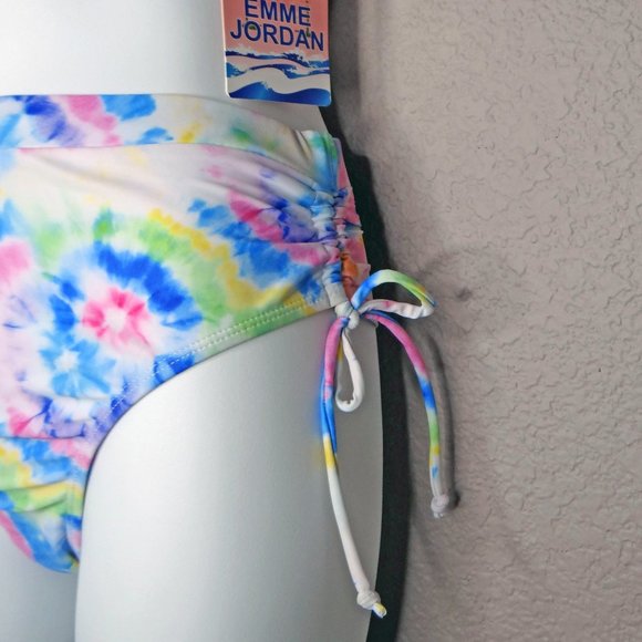 Emme Jordan 2 Piece / Bikini  Tie Dye Print Swimsuit Size Small NWT - Picture 6 of 10